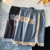 Oversized Basketball Letter Striped Shorts NS661