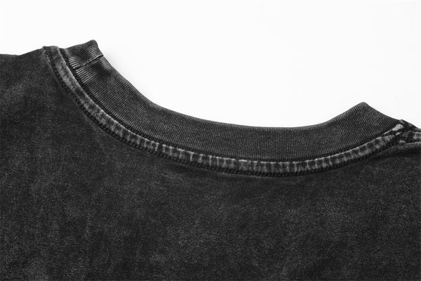 "Black Wash" Graphic Oversized Tank Top NS610