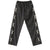 Vintage Black Drawstring Baggy Straight Pants NS557