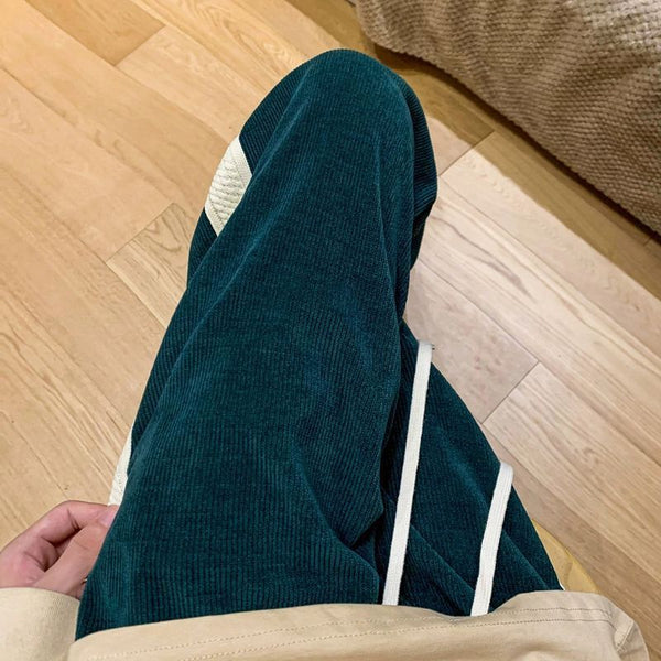 Light Corduroy Casual Straight Striped Sweatpants NS884