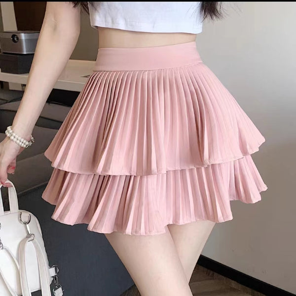 Layered Low-Rise Mini Skirt NS981