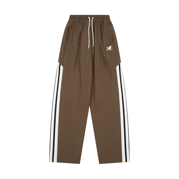 Baggy Striped Track Sweatpants NS381