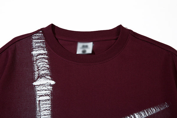 "AKANBULL" Streak Graphic Tee NS779