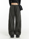 High Waist Vintage Cargo Track Pants NS491