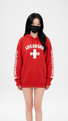 Lifeguard Graphic Oversized Pullover Hoodie NS713
