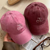 Cherry Distressed Baseball Cap NS118