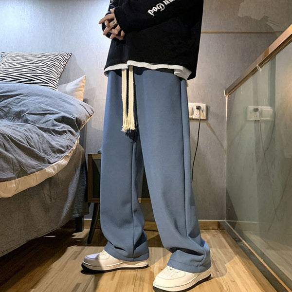 Loose Casual Cool Straight Drawstring Pants NS734