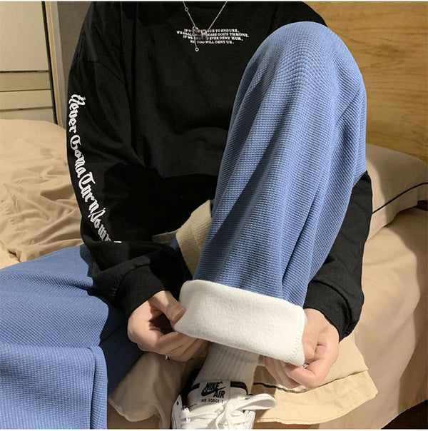 Loose Casual Cool Straight Drawstring Pants NS734