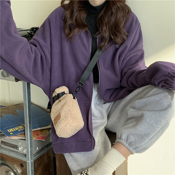 "Winter 1993" Lettering Zip-up Hoodie NS573