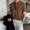 Quarter-Button Collared Polo Shirt NS124