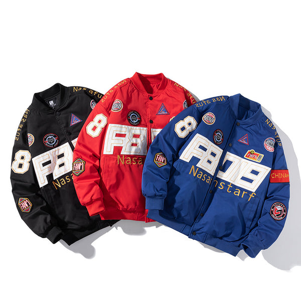 Vintage Racing Jacket Emboridery NS555