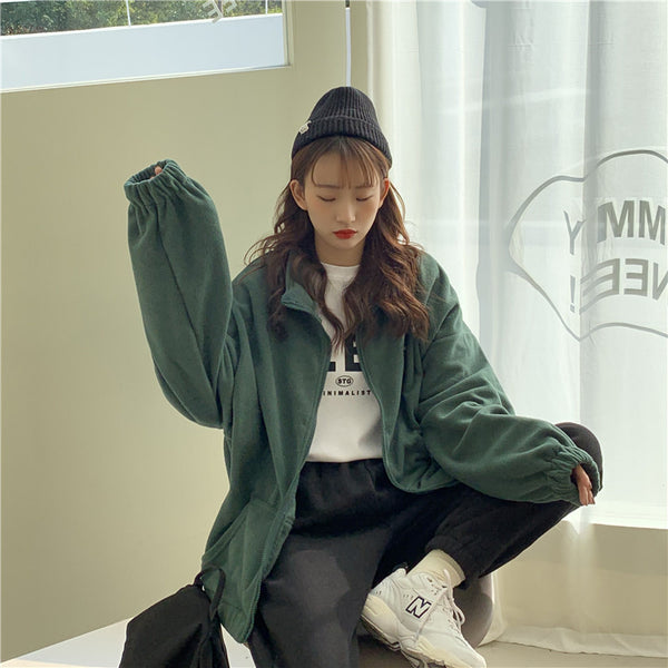 "Winter 1993" Lettering Zip-up Hoodie NS573