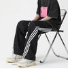 Triple Striped Wide Leg Baggy Track Sweatpants NS122