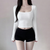 Slim Fit Crop Long Sleeve Top NS2273
