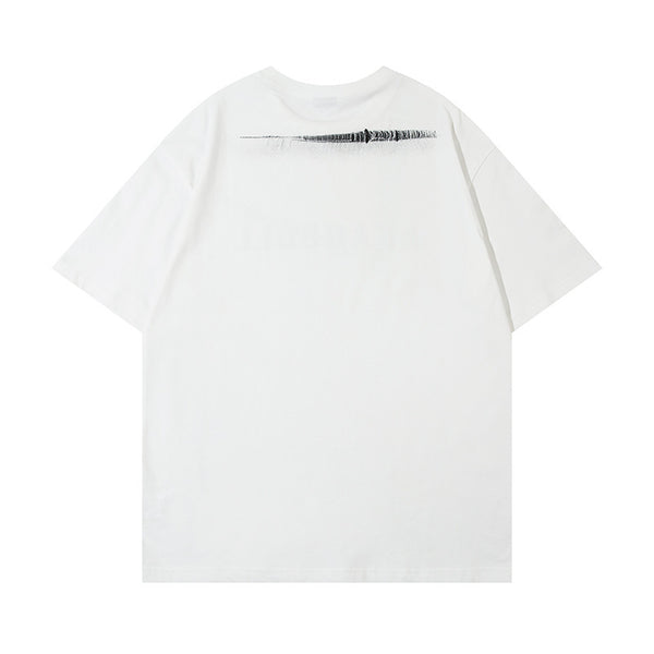 "AKANBULL" Streak Graphic Tee NS779