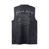 "Black Wash" Graphic Oversized Tank Top NS610