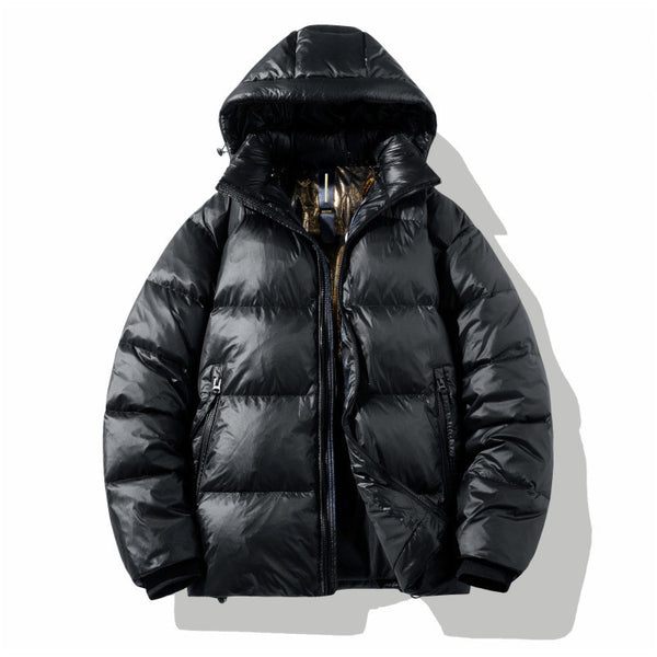 Black Gloss Down Duck Winter Jacket/Parka NS423