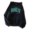 "1898 Brooklyn" Heavyweight Graphic Oversized Hoodie NS374
