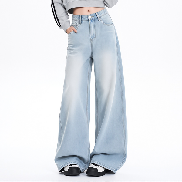 High-Rise Wide-Leg Baggy Jeans NS2293