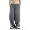 Triple Striped Wide Leg Baggy Track Sweatpants NS122