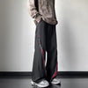 Baggy Wide-Leg V-Striped Sweatpants NS629