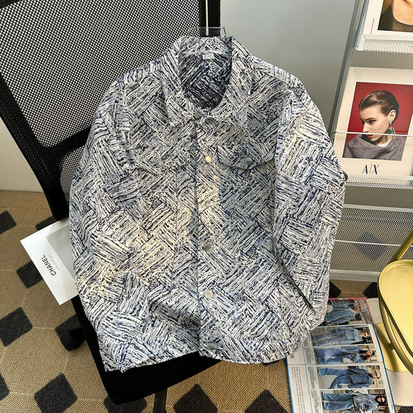 Vintage Oversized Back-Letter Embroidery Coat Jacket NS232