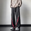 Baggy Wide-Leg V-Striped Sweatpants NS629