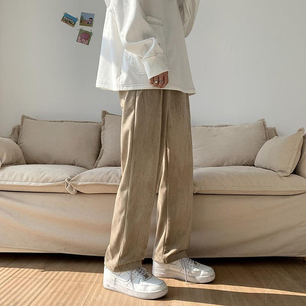 Wide Leg Corduroy Loose Pants NS361