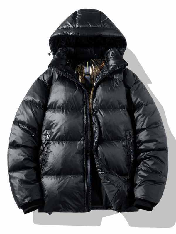 Black Gloss Down Duck Winter Jacket/Parka NS423