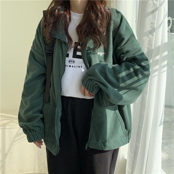 "Winter 1993" Lettering Zip-up Hoodie NS573