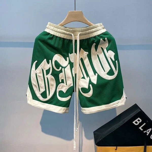 Baggy Basketball Grafiti Lettering Shorts NS726