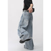 Baggy Distressed Ripped Denim Jeans NS610