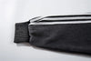 Oversize Striped Panel Zip-Up Hoodie NS2301