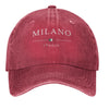 "MILANO" Graphic Washed Cap NS816