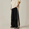 Baggy Wide-Leg Striped Track Pants NS775