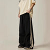 Baggy Wide-Leg Striped Track Pants NS775