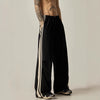 Baggy Wide-Leg Striped Track Pants NS775