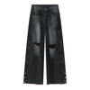 Baggy Distressed Ripped Denim Jeans NS610