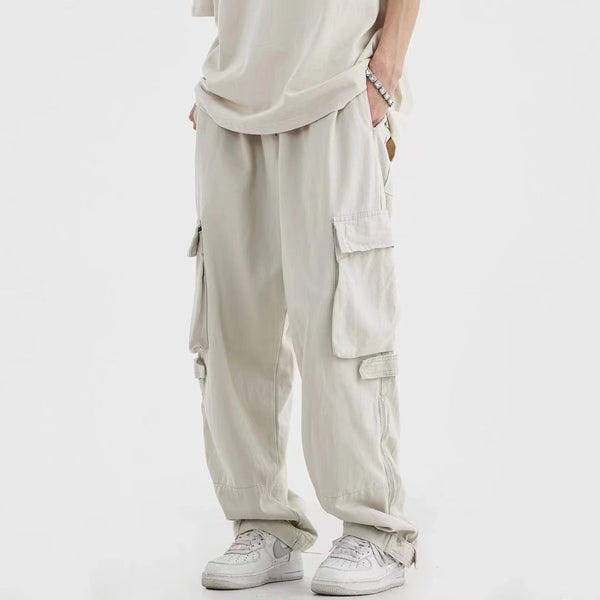 Baggy Hip Straight Cargo Pants NS603
