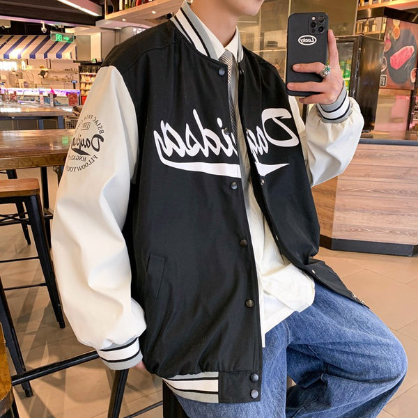 Varsity Baseball Graphic Bomber Jacket NS729