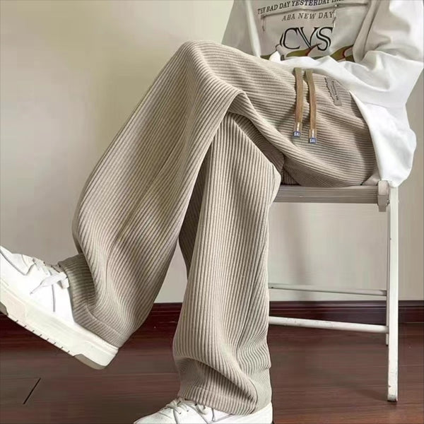 Loose Straight Casual Light String Pants NS465