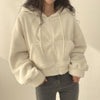 Crop Zip-Up Wool Hoodie NS345
