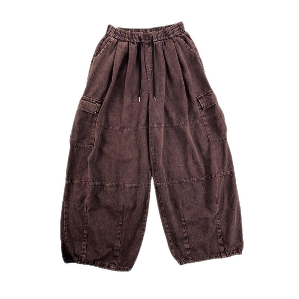 Vintage Silhouette Distressed Cargo Pants NS912