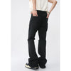 Casual Wide Leg Ripped Black Jeans NS284