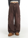 Vintage Silhouette Distressed Cargo Pants NS912