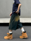 Washed Oversized Baggy Jean Shorts NS720