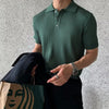 Quarter-Button Collared Polo Shirt NS124
