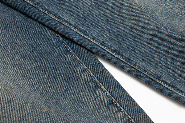 Denim Washed Wide-Leg Jeans NS916