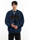 "BOSTON" Collegiate Graphic Oversized Sweatshirt NS422