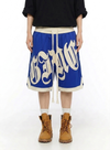 Baggy Basketball Grafiti Lettering Shorts NS726